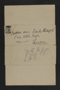 Giacomo Puccini, Lettera a Carlo Marsili con rebus, 31 gennaio 1910 (2) bassa