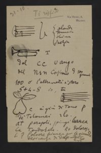 Giacomo Puccini, Lettera a Carlo Marsili con rebus, 31 gennaio 1910 bassa