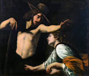 1_Museo di Palazzo Pretorio_Battistello Caracciolo Noli me tangere 1618 olio su tela cm 123×142